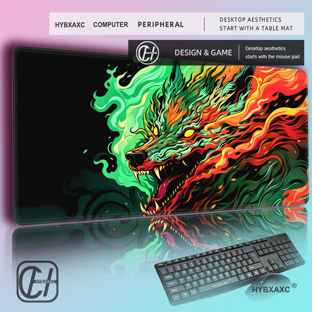 Gaming Accessories Pack - HYBXAXC 대형 게이밍 마우스 패드 흑백