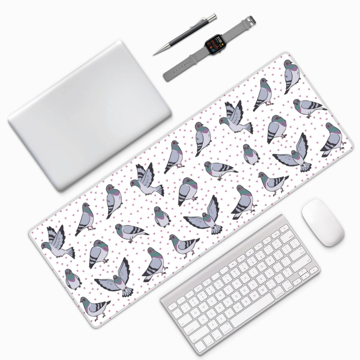 Gaming Accessories Pack - 귀여운 만화 비둘기 디자인 대형 마우스