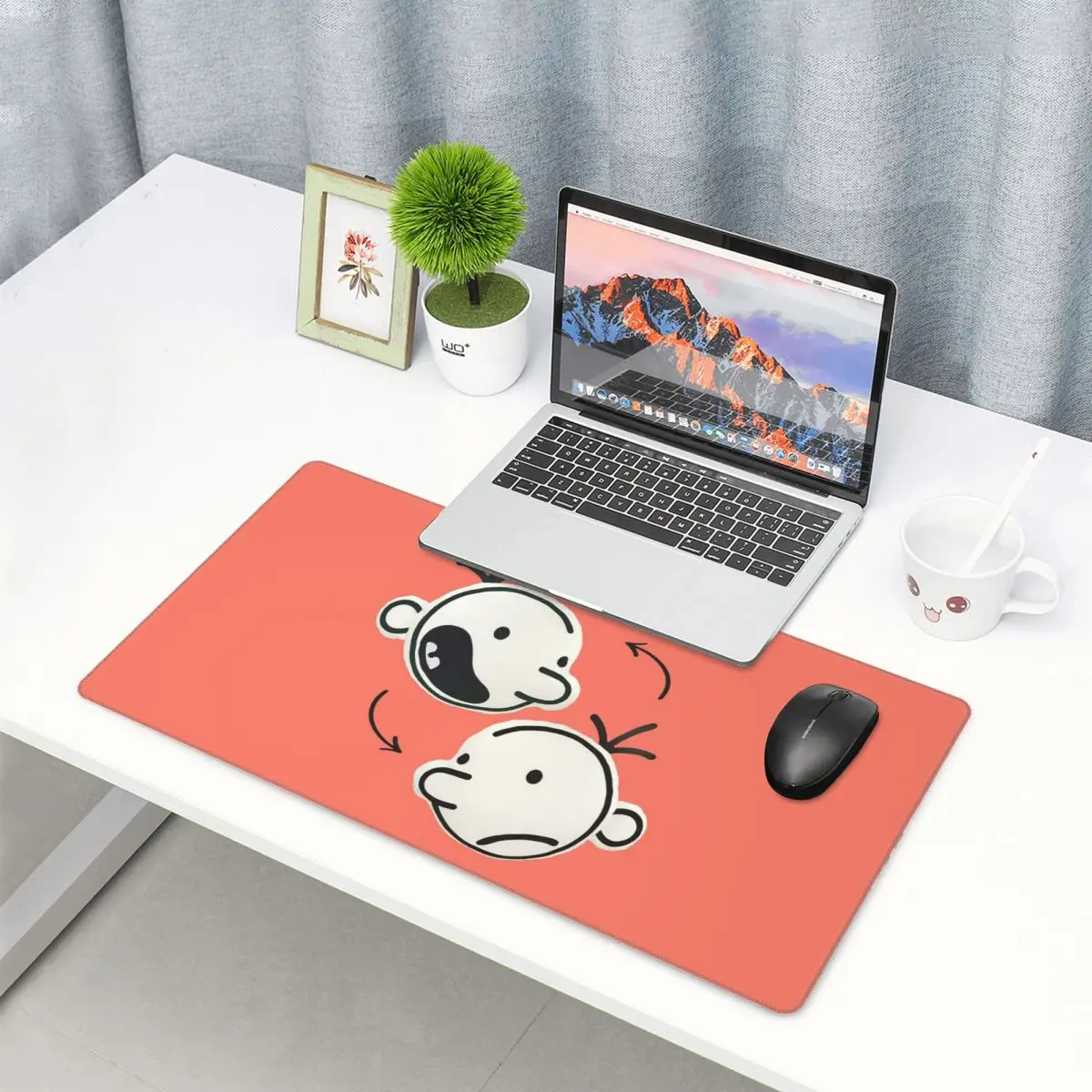Gaming Accessories Kids - 대형 마우스 패드 Wimpy Kid Group