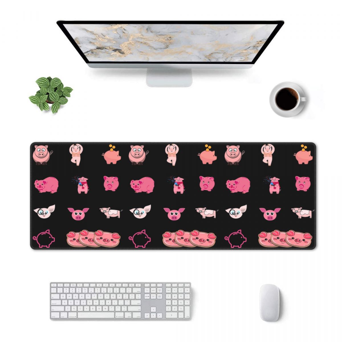 Gaming Accessories Pack - 대형 마우스 패드 국립 돼지의 날
