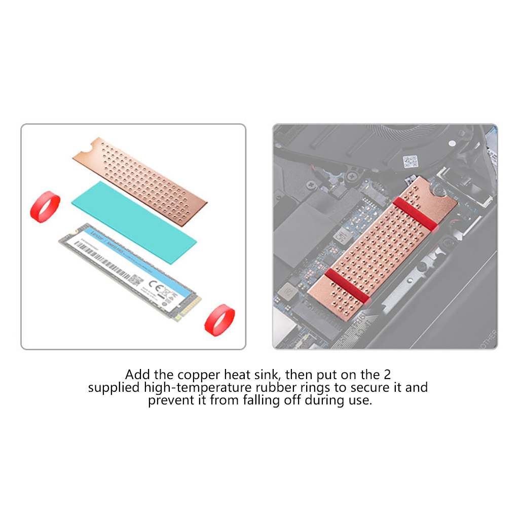 순수 구리 M2 SSD 쿨러 도트 엠보싱 방열판 M.2 - M2 Heatsink Cooler 리뷰 및 가격