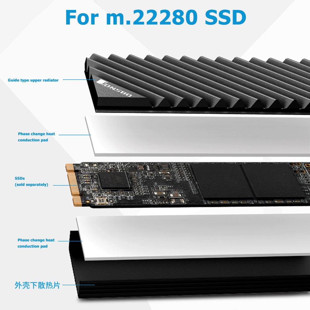 존스보 M2 2280 SSD 알루미늄 방열판 M.2 S - M2 Heatsink Cooler 리뷰 및 가격