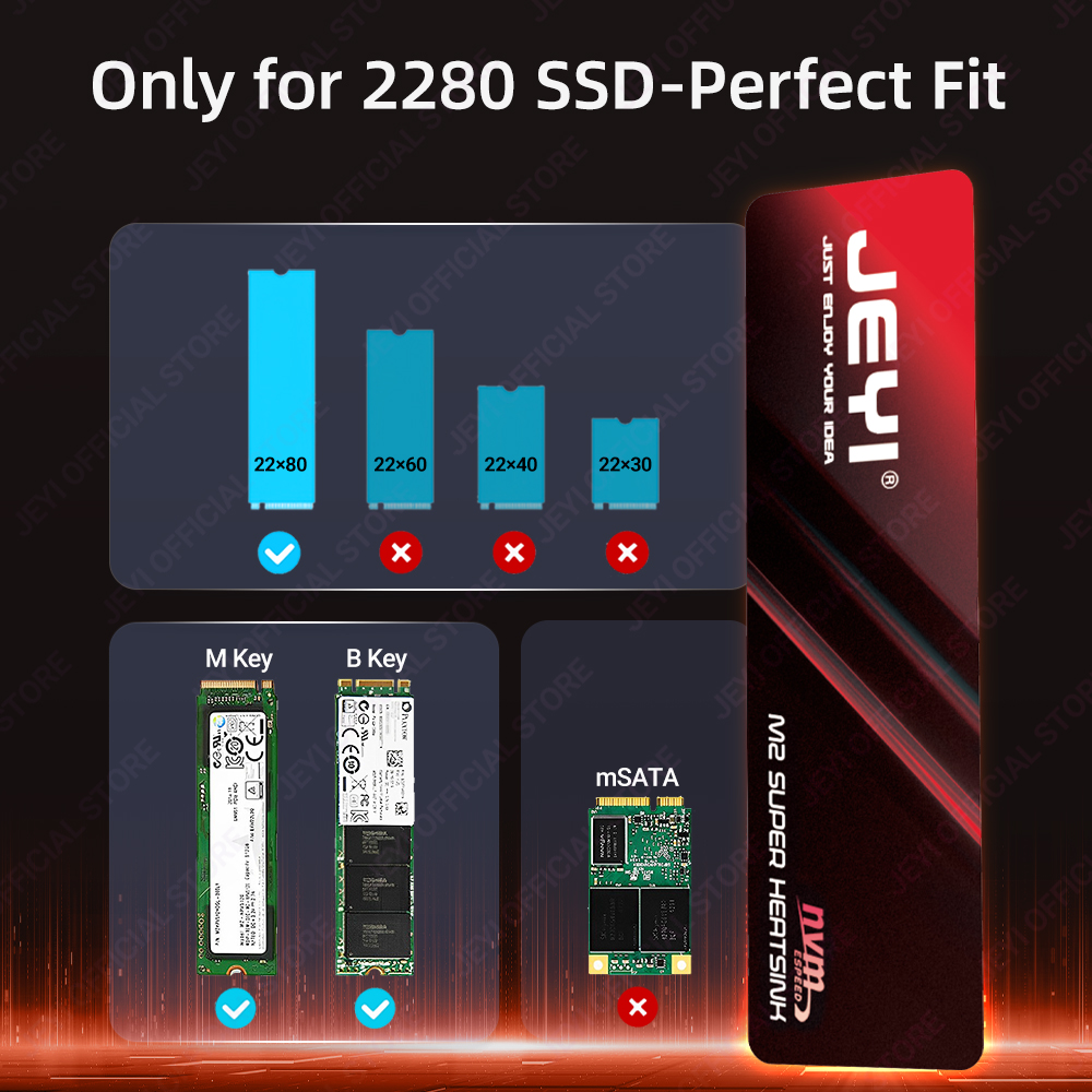 JEYI M2 SSD 히트싱크 0.5mm 고열전도율 쿨 - M2 Heatsink Cooler 리뷰 및 가격