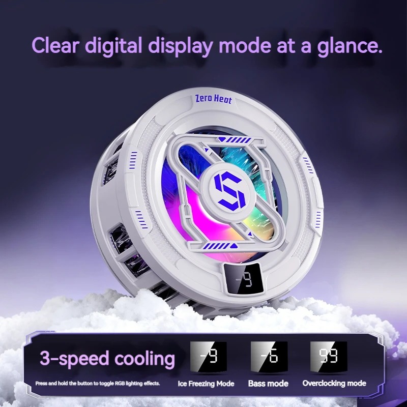 K52 AI 모바일 쿨러 마그네틱 백클립 아이스 쿨링  - Gaming Accessories Rgb 리뷰 및 가격