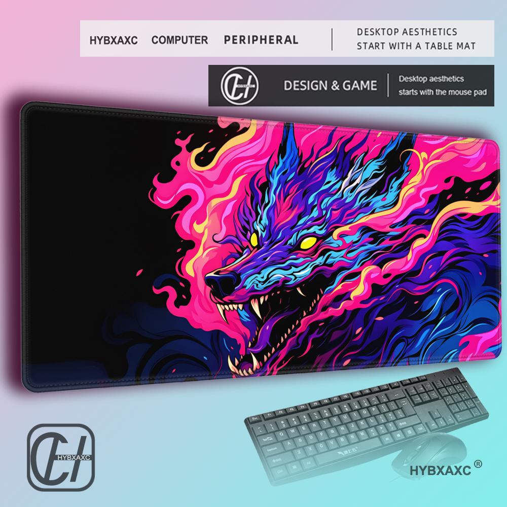 HYBXAXC 대형 게이밍 마우스 패드 흑백 늑대 무리 - Gaming Accessories Pack 리뷰 및 가격