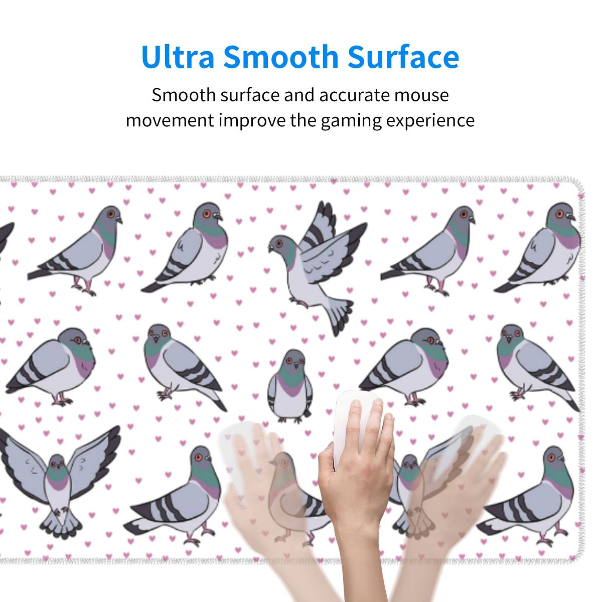 귀여운 만화 비둘기 디자인 대형 마우스 패드 컴퓨터 키 - Gaming Accessories Pack 리뷰 및 가격