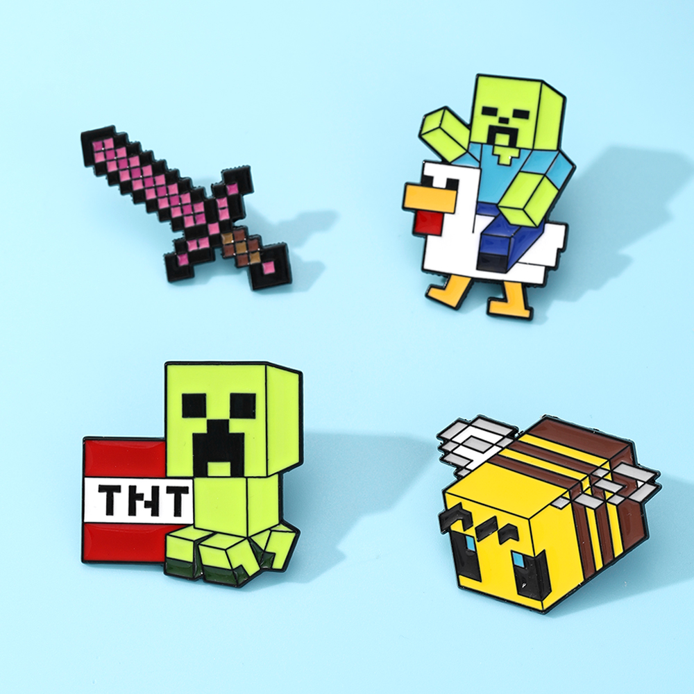 4개의 귀여운 베이비 좀비 치킨 조키 & 픽셀 꿀벌 에 - Gaming Accessories Storage 리뷰 및 가격