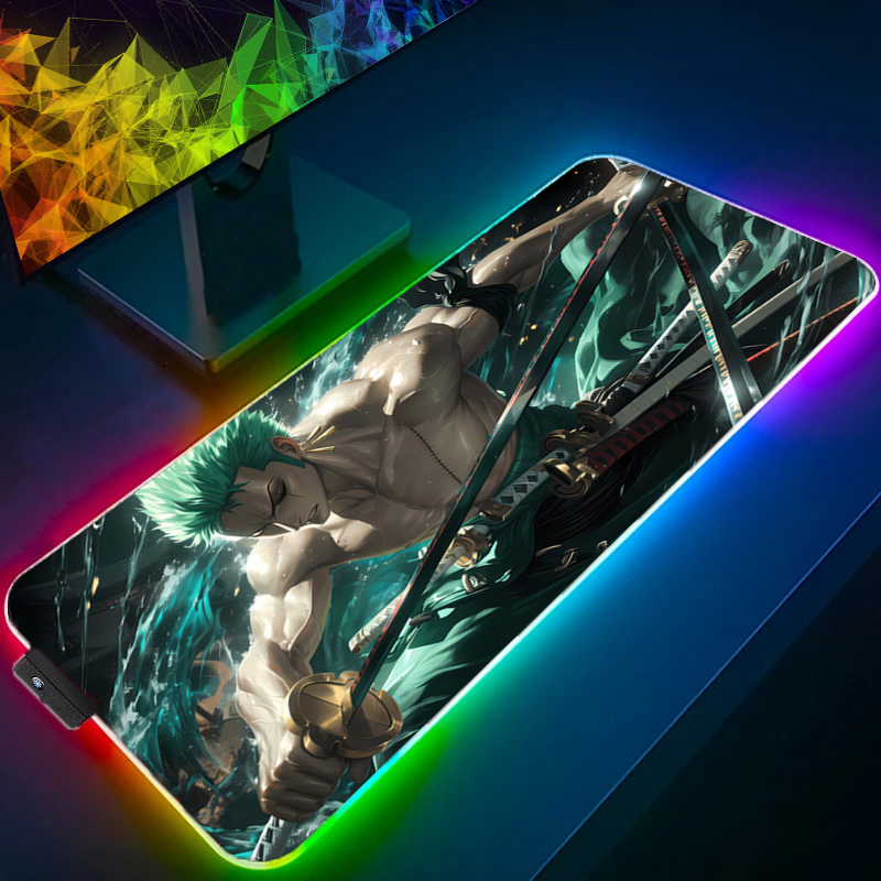 원피스 조로 마우스 패드 RGB 게임 액세서리 Gabi - Gaming Accessories Rgb 리뷰 및 가격