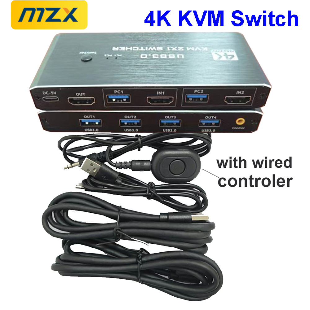 KVM 스위치 4K 60Hz 스위처 USB 3.0 허브 - Gaming Accessories Storage 리뷰 및 가격