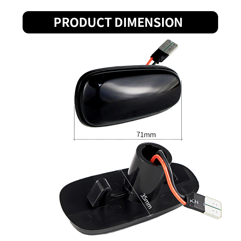 2PCS LED 다이나믹 사이드 마커 라이트 캔버스 오 - Gaming Accessories Storage 리뷰 및 가격