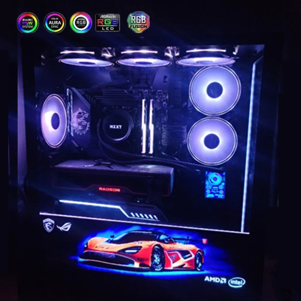 PC 케이스 장식용 DIY RGB 조명 패널, VGA  - Gaming Accessories Rgb 리뷰 및 가격