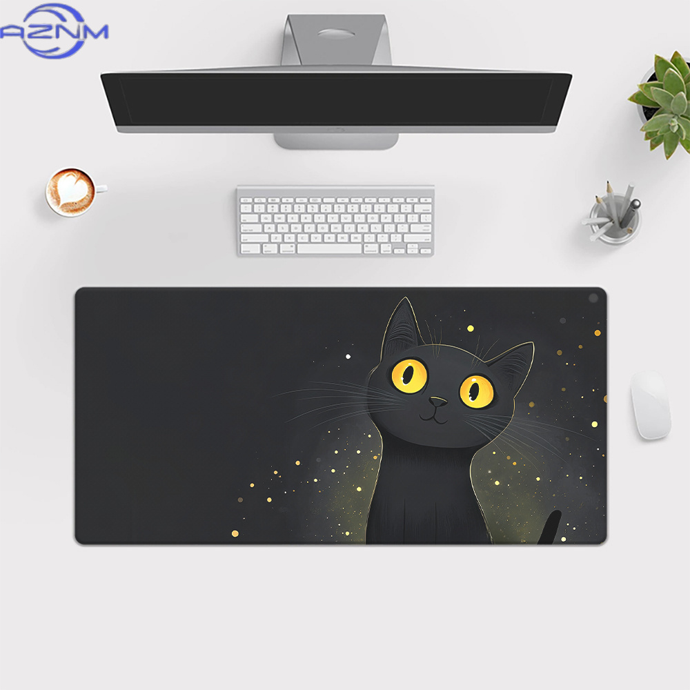 브랜드 귀여운 검은 고양이 철 마우스 패드 미끄럼 방지 - Gaming Accessories Brands 리뷰 및 가격
