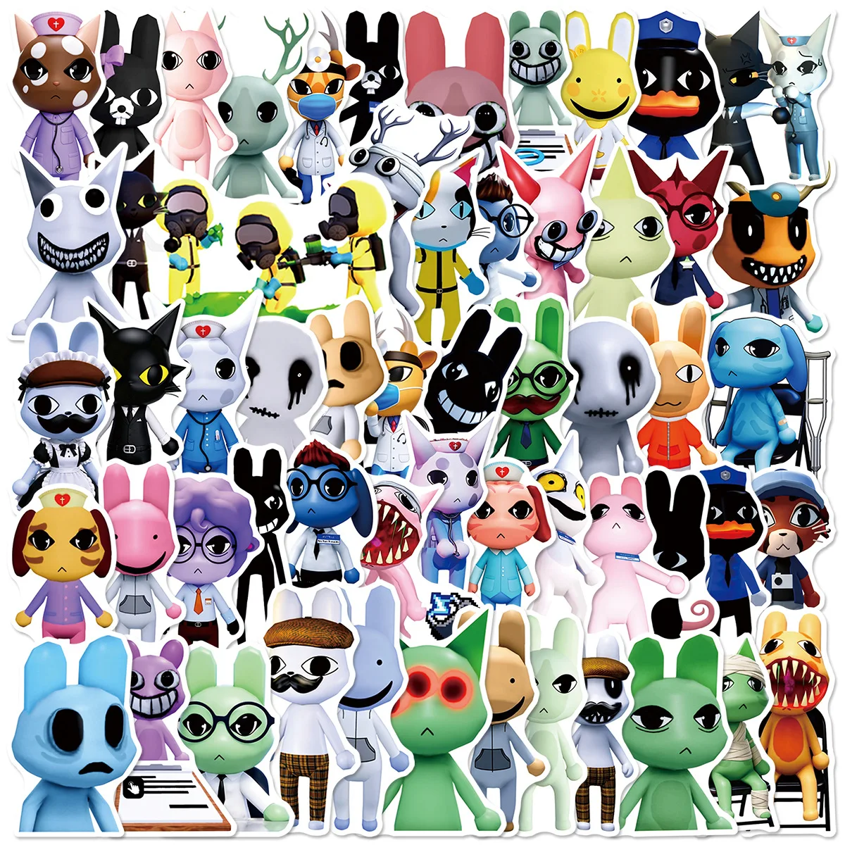 뜨거운 50PCS 공포 게임 동물병원 DIY 공포 스티 - Gaming Accessories For Phone 리뷰 및 가격