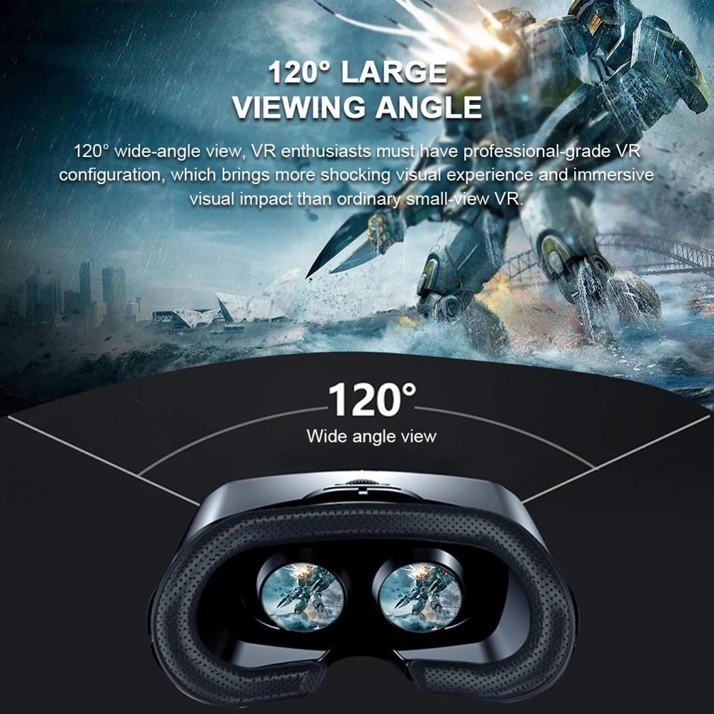 VRG 프로 가상 현실 VR 안경 헤드셋 장치 비아르  - Gaming Accessories For Phone 리뷰 및 가격