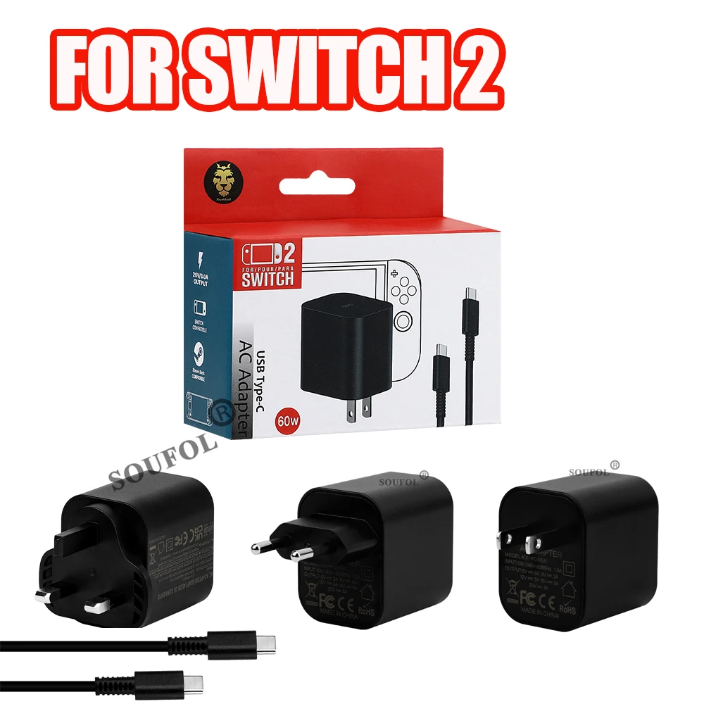 고속 60W AC 어댑터 NS 스위치 2용 스팀 덱 U - Japanese Gaming Accessories 리뷰 및 가격