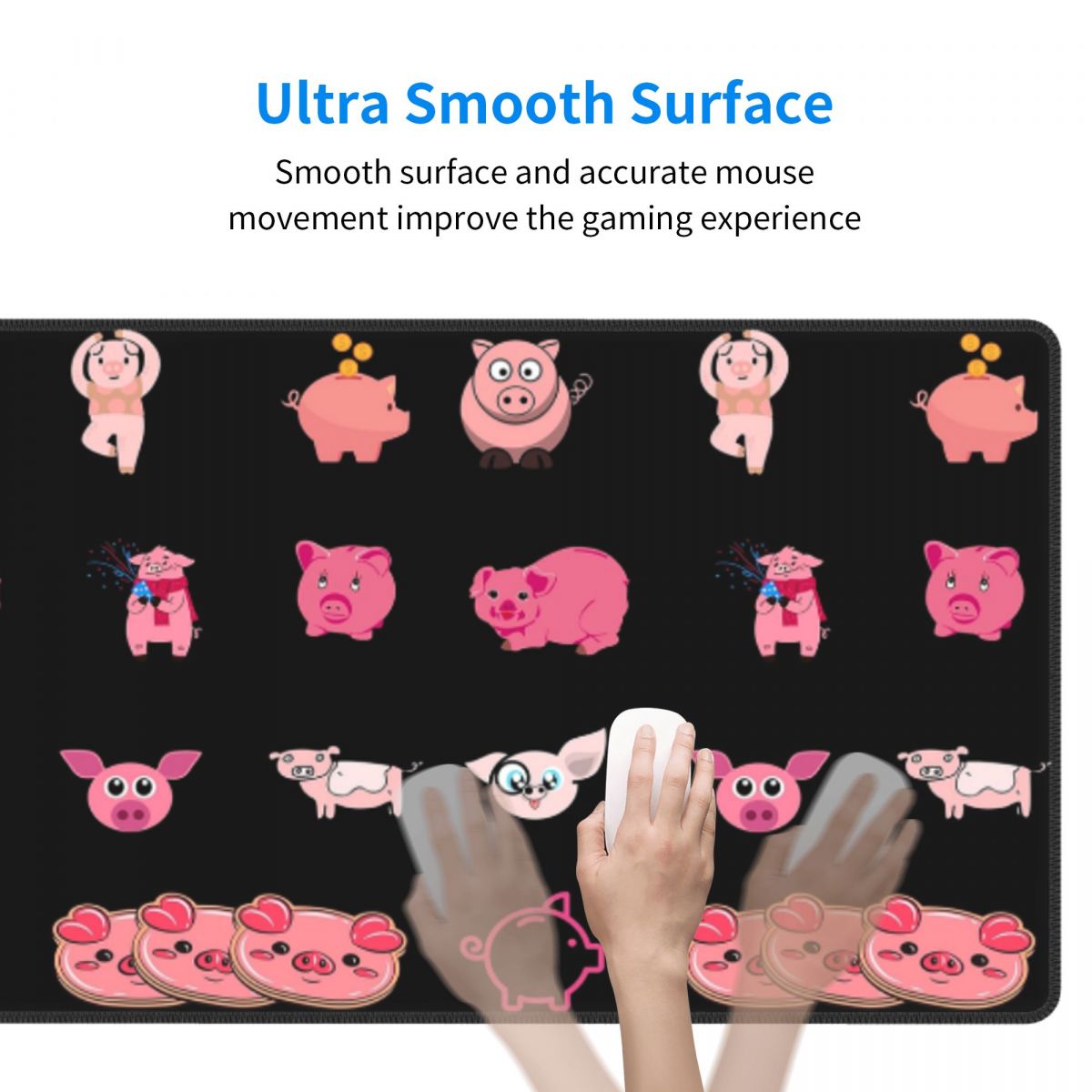 대형 마우스 패드 국립 돼지의 날 스티커 팩 게이머용  - Gaming Accessories Pack 리뷰 및 가격