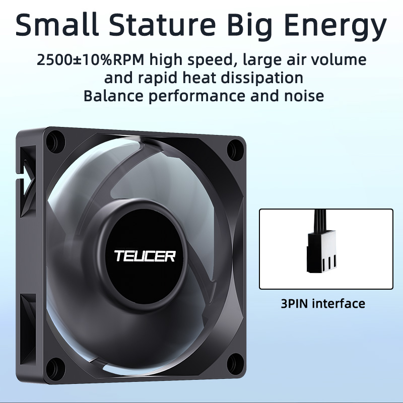 Teucer UT-7015 7cm 섀시 냉각 팬 유압  - Gaming Accessories Storage 리뷰 및 가격