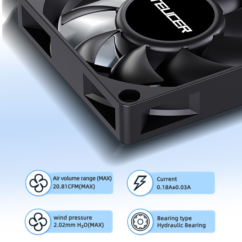 Teucer UT-7015 7cm 섀시 냉각 팬 유압  - Gaming Accessories Storage 리뷰 및 가격