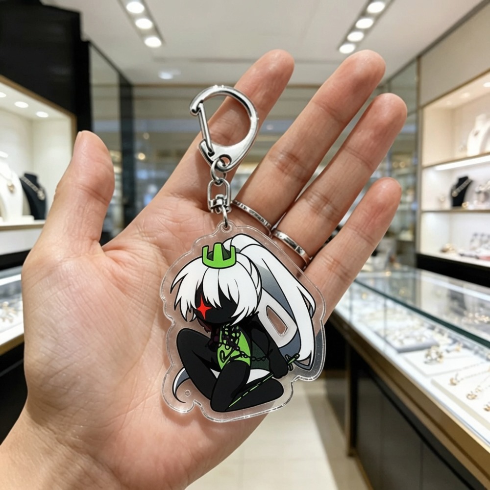 귀여운 만화 치비 키체인 액세서리 가방 참 장식품 무서 - Gaming Accessories Storage 리뷰 및 가격